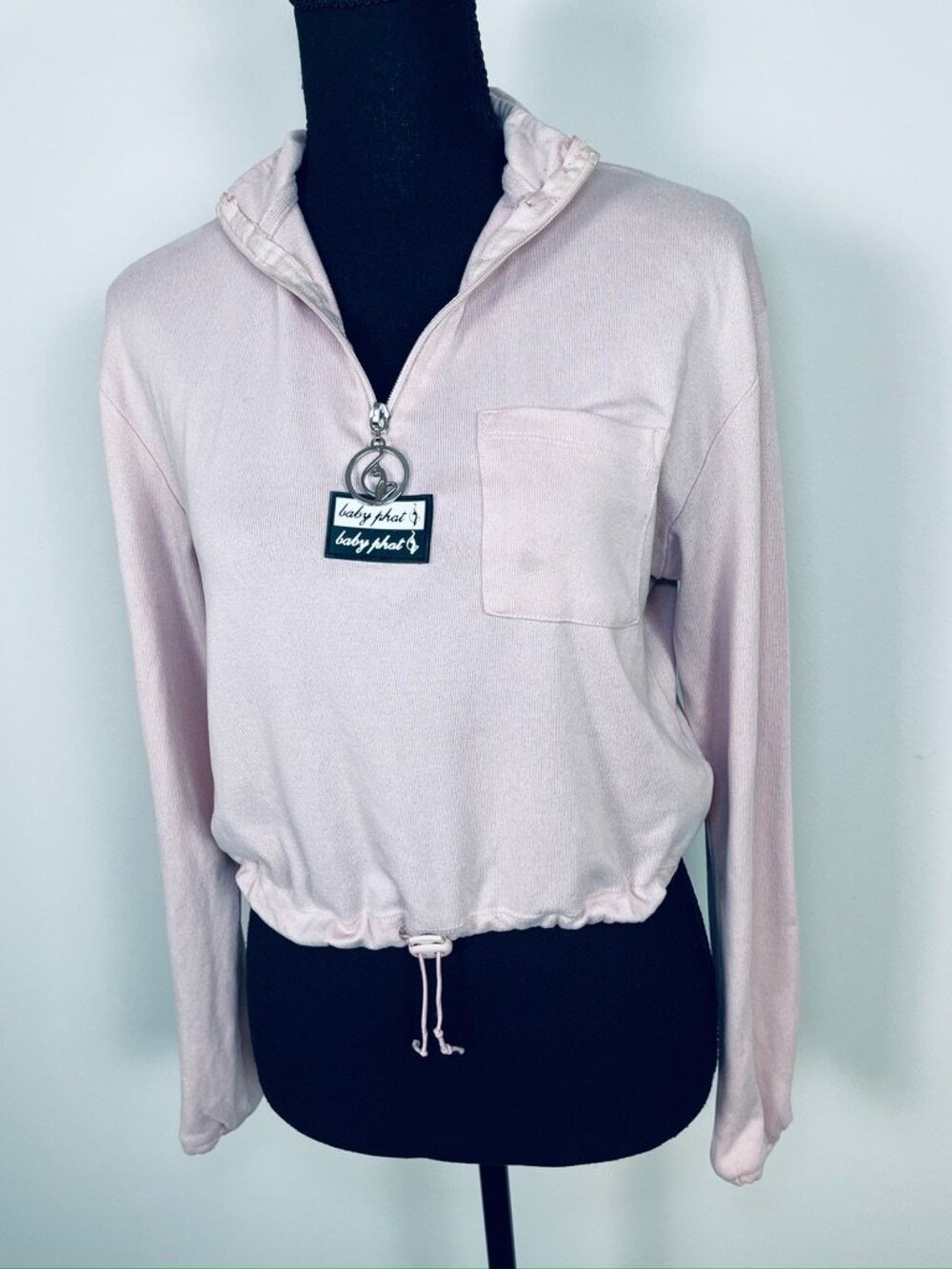BABY PHAT Pale Blush Pink Cropped top